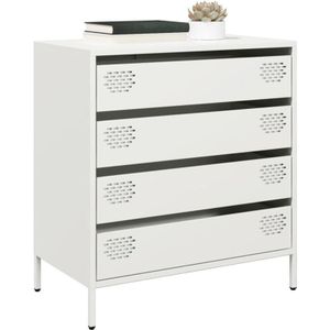 Torana - Sideboard Weiß 68x39x73,5 cm Kaltgewalzter Stahl