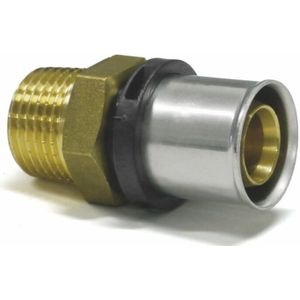 Sanpro - thpress Pressfitting Übergang Außengewinde - Übergangsnippel, Größe 26x3 - Gewinde 1