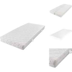 Vidaxl - Matratze mit waschbarem Bezug 200×180×17 cm - Matratze - Komfortmatratze - Liegekomfort - Schlafqualität - Rückenfreundliche Matratze