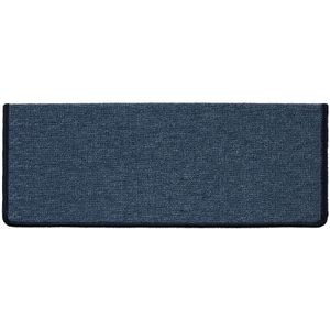 Floordirekt - Stufenmatten London Dunkelblau 84 23,5 x 65 cm Rechteckig - Dunkelblau