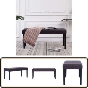 Vidaxl - Sitzbank 106 cm Braun Kunstleder - Sitzbank - Wohnzimmer Dekoration - Kunstledersofa - Bequeme Bank - Wohnzimmer Möbel