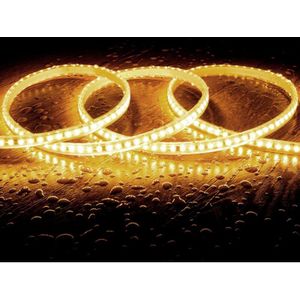 Ledkia - LED-Streifen Dimmbar 220V SMD2835 Ohne Gleichrichter 120LED/m 1000 lm/m Breite 12mm IP65 Schnitt alle 10cm nach Maß 2700K Warmweiß 5 m