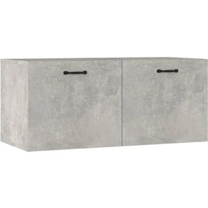 Vidaxl - Wandschrank Betongrau 80x36,5x35 cm Holzwerkstoff
