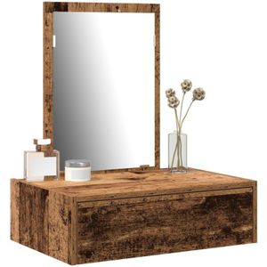 Wandhängender Schminktisch Alte Holz 60x40x70 cm Vidaxl