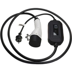 Vhbw - Ladekabel Typ 2 zu Typ f cee 7/7 kompatibel mit ds 7 Crossback E-Tense 225 Elektroauto, 1-phasig, 16 a, 3,5 kW, 3 m