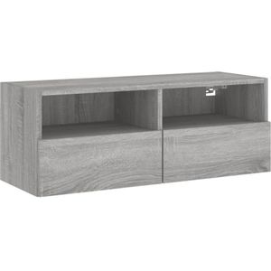 Vidaxl - TV-Wandschrank Grau Sonoma 80x30x30 cm Holzwerkstoff