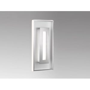 Fischer&honsel - led Wandleuchte bug mit Schalter dimmbar - Silber / Chrom 40x20cm