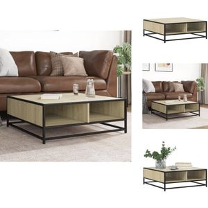 Couchtisch Sonoma-Eiche 80x80x30 cm Holzwerkstoff und Metall - Couchtisch - Couchtische - Couchtisch Niedrig - Tisch