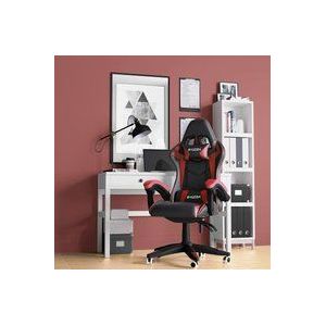 Gaming Stuhl Ergonomisch - Gaming Stühle BIGZZIA Gamer Stühle mit Lendenkissen + Kopfstütze - Gaming Chair Höhenverstellbar Bürostuhl Computerstuhl