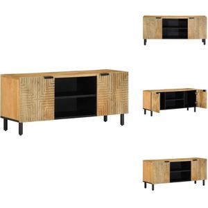 Vidaxl - TV-Schrank Braun 105x33x46 cm Massivholz Mango - TV-Schrank - TV-Schränke - TV-Ständer - TV-Board