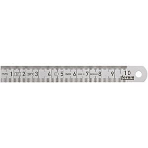 Biegsamer Stahlmaßstab 150x13 mm rostfrei FORUM