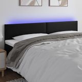 Led Kopfteil Schwarz 200x5x78/88 cm Kunstleder Vidaxl