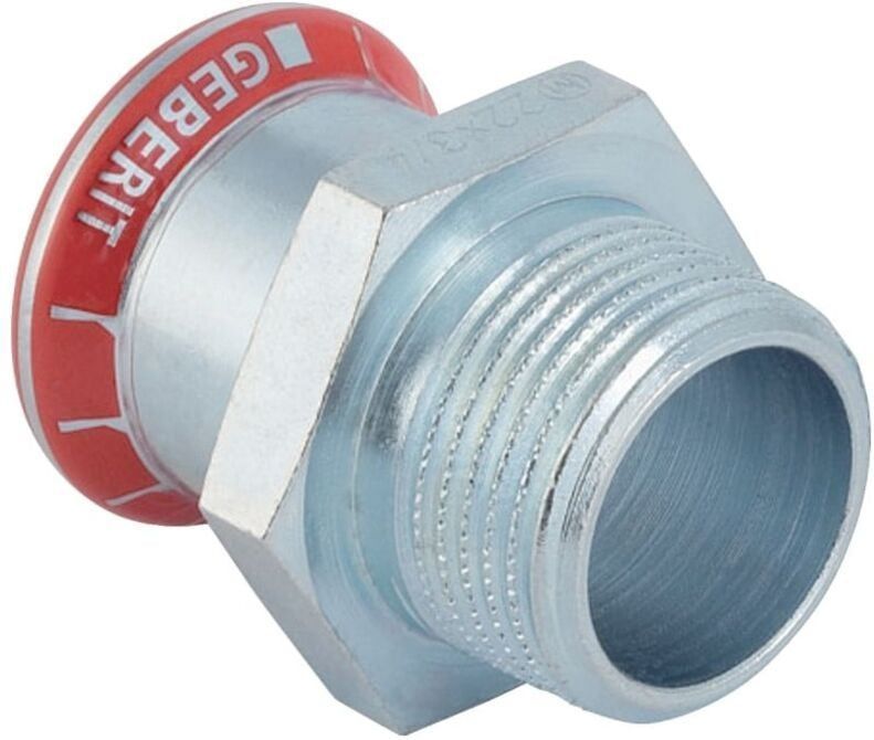 Geberit - Mapress C-Stahl Übergang mit Außengewinde, d 35mm, r 1 1/2'