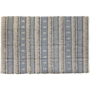 Rug of the Brand, Farbe Blau und Weiß, of Baumwolle (230 x 160 x 2 Zentimeter). - Dkd Home Decor