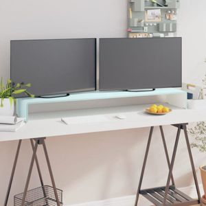 Torana - TV-Aufsatz/Monitorerhöhung Glas Grün 120x30x13 cm