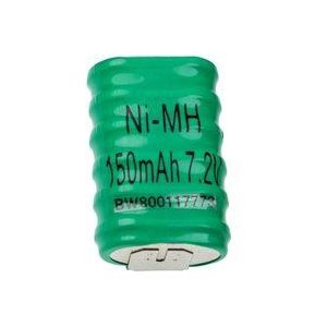 vhbw NiMH Ersatz Knopfzellen-Akku Typ 6/V150H 3-Pins 150mAh 7,2V kompatibel mit Modellbau-Akkus, Solar-Leuchten uvm.