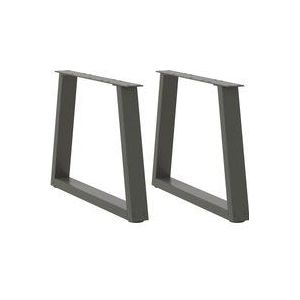 Esstisch Beine V-Form 2 Stück Anthrazit 70x(42-43,3) cm Stahl Vidaxl