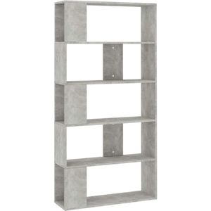 Bücherregal/Raumteiler Betongrau 80x24x159 cm Holzwerkstoff Vidaxl