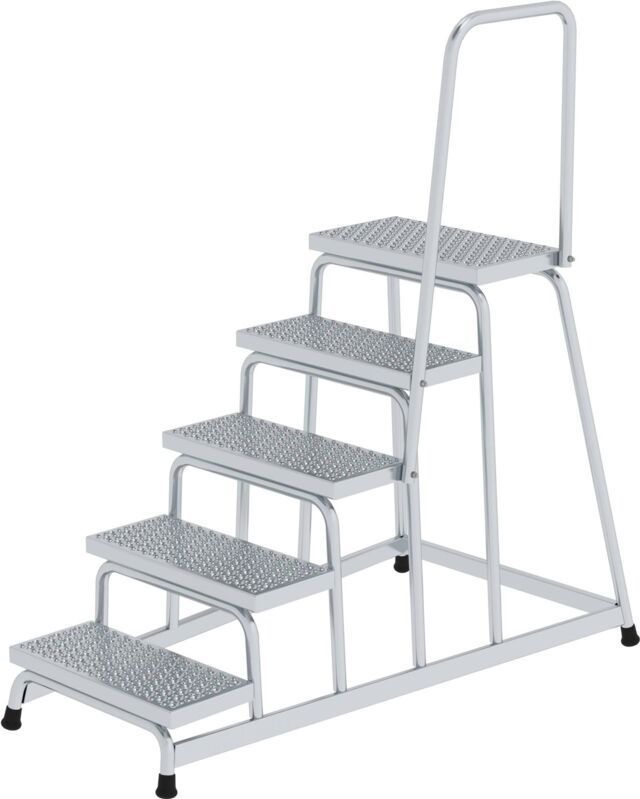 Günzburger Steigtechnik Arbeitspodest starr R13 mit Handlauf 5 Stufen - 051038