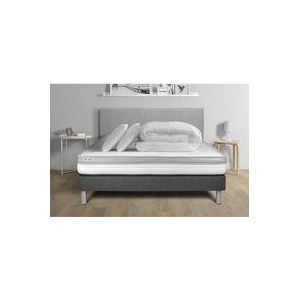 Vitalit - Komplettpaket Bett - Matratze 160x200 cm + Boxspringbett mit Lattenrost (im Set) + 2 Kopfkissen + Bettdecke - Vital Relax