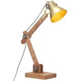 Schreibtischlampe Industriestil Messing Rund 58x18x90 cm E27 Vidaxl