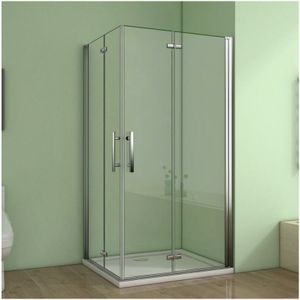 Duschparadies-de - 90X70X185cm Duschkabine Eckeinstieg Duschabtrennung Duschwand Dusche esg nano Glas Duschtür mit Duschtasse