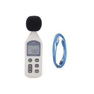 HY-1361 Digitaler Schallpegelmesser Tragbarer LCD-Bildschirm Dezibelmonitor USB-Geräuschrekorder Dualer analoger Signalausgang 30-130 dBA 35-130 dBC