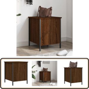 Vidaxl - Sitzbank mit Stauraum Braun Eiche 40x42,5x50 cm Holzwerkstoff - Wohnzimmer Möbel - Flurbank - Sitzbank Mit Stauraum - Holzmöbel - Eichendekor