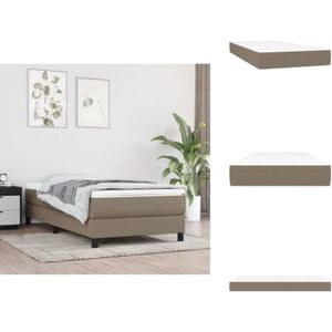 Vidaxl - Taschenfederkernmatratze Taupe 90x190x20 cm Stoff - Taschenfederkernmatratze - Matratze - Doppelbettmatratze - Bettwäsche - Schlafsystem