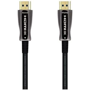 Hdmi V2.1 aoc Ultra High Speed / hec 8k@60Hz 4k@120Hz 4:4:4:4 48Gbps, a/m-a/m, Schwarz, 30m - Aisens