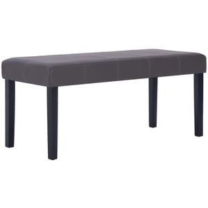 Vidaxl - Sitzbank 106 cm Grau Kunstleder