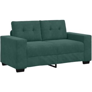 Zweisitzer-Sofa Dunkelgrün 120 cm Samt Vidaxl