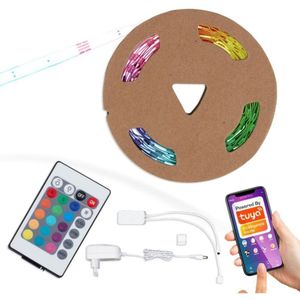 Briloner - led Band Smart WiFi 5 Meter rgb selbstklebend kürzbar weiß Kunststoff