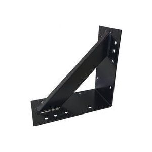 Dynamic24 - Großer Stahl Winkel extra stark Holzverbinder verstärkt schwarz 25x25x10 13076