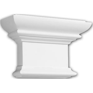 Pilaster Kapitell profhome 121008 Zierelement Dorischer Stil weiß