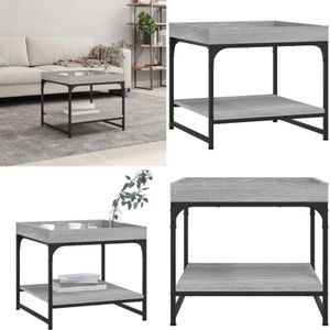 Vidaxl - Couchtisch Grau Sonoma 49,5x49,5x45 cm Holzwerkstoff - Couchtisch - Wohnzimmerstil - Grau - Holzmöbel - Sideboard - Home & Living