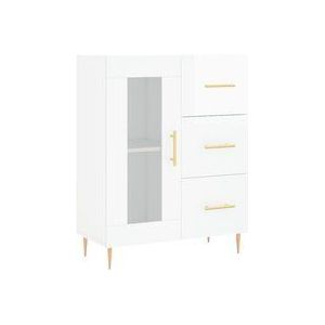 Vidaxl - Sideboard Hochglanz-Weiß 69,5x34x90 cm Holzwerkstoff