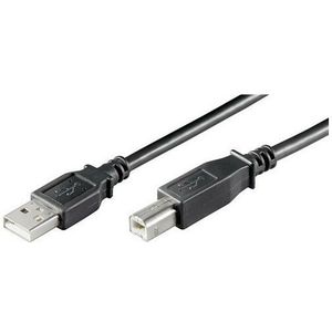 Usb ab 500 lc HiSpeed 2.0 schwarz 5m (61598) - Goobay
