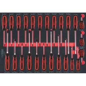 Kstools - scs ERGOTORQUEplus Schraubendreher-Satz, 25-tlg in 1/1 Systemeinlage