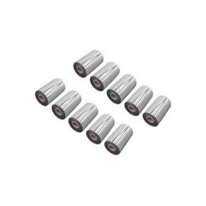 10x Thermotransfer-Band kompatibel mit tsc MX240P, MX340P, MX340, MX640 Drucker Etikettendrucker, Wischfest, 110 mm x 300 m, Wachs Harz Schwarz - Vhbw