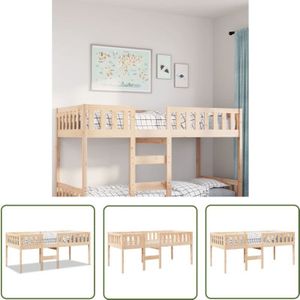 VidaXL Kinderbett ohne Matratze 75x190 cm Massivholz Kiefer