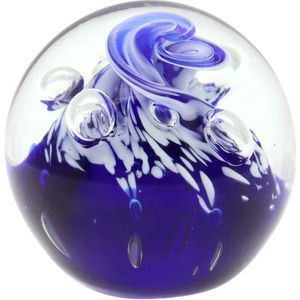 Signes Grimalt - Dekorativer Briefbeschwerer aus blauem Glas, elegantes Accessoire für Büro und Zuhause, ideal zum Organisieren von Dokumenten und