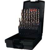 Spiralbohrersatz HSSE-Co 5 din 338 ultimatecut flowstep 19tlg. ø 1 - 10 mm in Kunststoffkassette - 259214ERO - Ruko