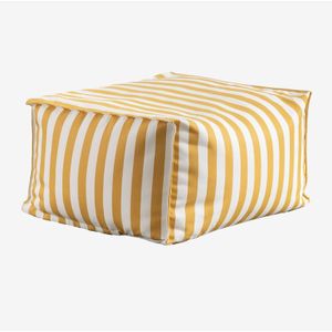 Sklum - Rechteckiger Pouf 75x65 cm für modulares Sofa aus Sandel-Stoff Gelb Curry
