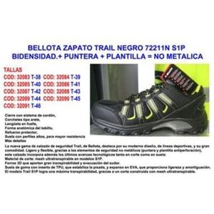 Acorn shoe trail 72211N Nº42 S1P bidens zeheneinlegesohle nicht metall