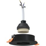 Vidaxl - Einbauspotlights 6 Stück Rund GU10 Schwarz Ø91 mm