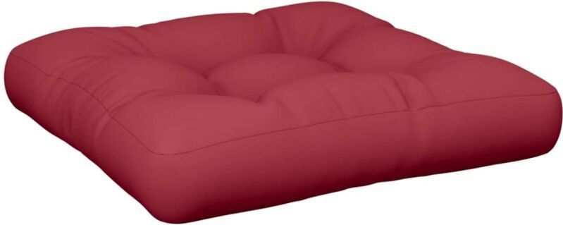 Palettenkissen Weinrot 60x60x12 cm Stoff Vidaxl