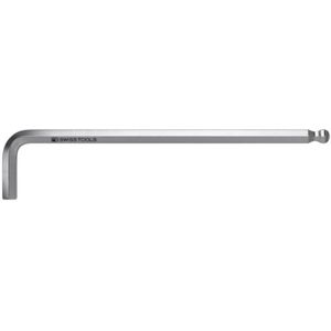 Pb Swiss Tools - Sechskant-Winkelschraubendreher, lang, verchromt, 8 mm, 208 x 40 mm