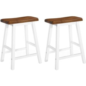Barhocker 2 Stk. Massivholz