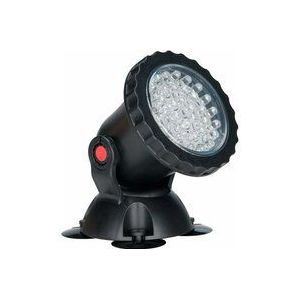 Gabrielle Wasserdichte, mehrfarbige RGB-Aquarium-Unterwasserstrahler mit Fernbedienung für Gartenteich, Aquarium, Schwimmbad, UK-Stecker (1 Stück)